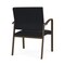 Lesro Newport Wide Guest Chair Metal Frame, Bronze, MD Black Upholstery NP1201 - alternate 2
